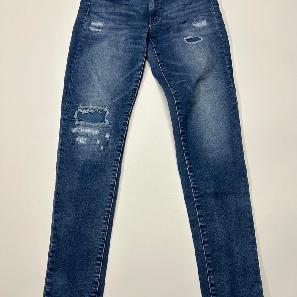 American Eagle Super Stretch Distressed Denim Jeans Womens Size 8